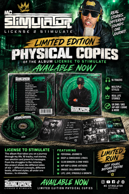 MC Stimulator License 2 Stimulate limited edition physical album copies available now