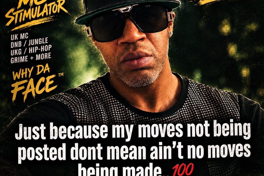 MC Stimulator Real Talk graphic about continuing to make moves