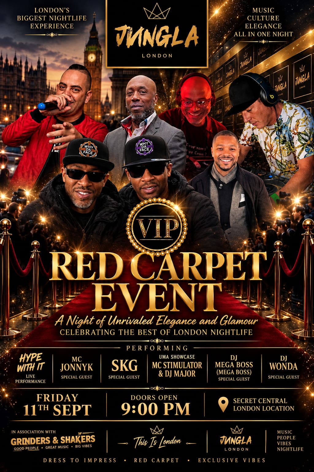 MC Stimulator performing at the Red Carpet Event in London
