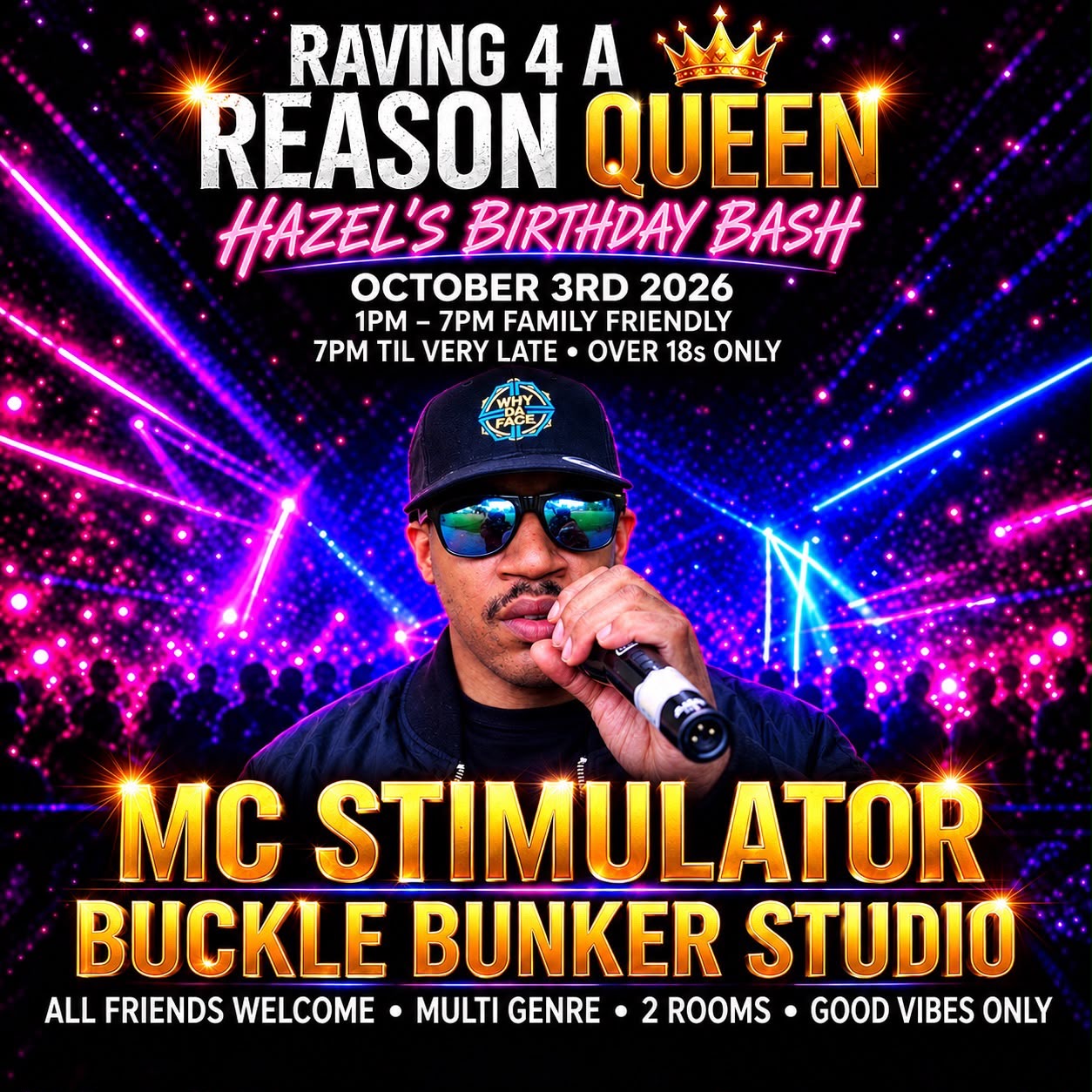 MC Stimulator at Hazel’s Birthday Bash at Buckle Bunker Studio